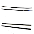SET-FAIKG2149-A Door Glass Weatherstrip - Set of 2