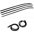 SET-FAIKG3128 2-Piece Kit Door Seal Kit - 2-Piece Kit, Includes (1) Door Seal Kit and (1) Door Glass Weatherstrip