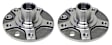 SET-FBI03969-2 Front, Driver and Passenger Side Wheel Hub, 5 Lugs, FWD