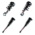 SET-FCS1331659L-C Front and Rear, Driver and Passenger Side Fully Loaded Strut, Convertible