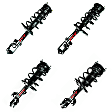 SET-FCS1333471L-C Front and Rear, Driver and Passenger Side Fully Loaded Strut