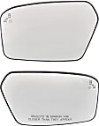 Driver and Passenger Side Mirror Glass, Heated, With Blind Spot Detection in Glass, With backing plate, Includes (2) Mirror Glasses