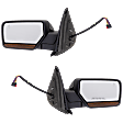 2015-2017 Ford Expedition - Driver and Passenger Side Mirror, Power Adjust, Heated, Power Folding, Paintable, In-housing Signal Light, With Memory, With Puddle Light, No Auto-Dimming, With Blind Spot Detection in Glass