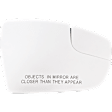 Driver and Passenger Side Mirror Glass, Non-Heated, With Blind Spot Glass