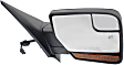 2017 Ford Expedition - Driver and Passenger Side Mirror, Power Adjust, Heated, Textured Black, Manual Folding, In-housing Signal Light, No Blind Spot Feature, With Memory, With Puddle Light, No Auto-Dimming