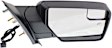 2017 Ford Expedition Platinum - Driver and Passenger Side Mirror, Power Adjust, Heated, Textured Black, Manual Folding, No Signal Light, With Blind Spot Glass, No Memory, With Puddle Light, No Auto-Dimming