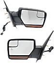2014 Ford Expedition - Driver and Passenger Side Mirror, Power Adjust, Heated, Chrome, Power Folding, In-housing Signal Light, With Blind Spot Glass, With Memory, With Puddle Light, No Auto-Dimming