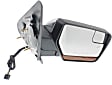 2014 Ford Expedition - Driver and Passenger Side Mirror, Power Adjust, Heated, Chrome, Power Folding, In-housing Signal Light, With Blind Spot Glass, With Memory, With Puddle Light, No Auto-Dimming