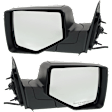 Driver and Passenger Side Mirrors, Power Adjust, Manual Folding, Non-Heated, With 1 Chrome and 1 Paintable Cap, No Signal Light, Memory, Puddle Light, Auto-Dimming, and Blind Spot Feature