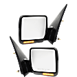 2005 Ford F-150 XLT - Driver and Passenger Side Mirror, Power Adjust, Heated, Textured Black, Manual Folding, In-housing Signal Light, No Blind Spot Feature, No Memory, No Puddle Light, No Auto-Dimming