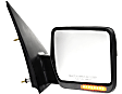 2005 Ford F-150 XLT - Driver and Passenger Side Mirror, Power Adjust, Heated, Textured Black, Manual Folding, In-housing Signal Light, No Blind Spot Feature, No Memory, No Puddle Light, No Auto-Dimming