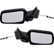 2008 Ford Focus S - Driver and Passenger Side Mirror, Manual Adjust, Non-Heated, With 1 Paintable and 1 Textured Black Cap, Non-Folding, No Signal Light, No Blind Spot Feature, No Memory, No Puddle Light, No Auto-Dimming, Sedan