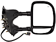2000-2005 Ford Excursion - Driver and Passenger Side Towing Mirror, Power Adjust, Heated, Manual Folding, Textured Black, No Signal Light, Without Memory Recall, No Puddle Light, No Auto-Dimming, No Blind Spot Feature