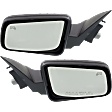 2008-2011 Ford Focus - Driver and Passenger Side Mirrors, Power, Non-Folding, Heated, With 1 Paintable and 1 Textured Black Cap, No Signal Light, Memory, Puddle Light, Auto-Dimming, and Blind Spot Feature
