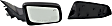 2008-2011 Ford Focus - Driver and Passenger Side Mirrors, Power, Non-Folding, Heated, With 1 Paintable and 1 Textured Black Cap, No Signal Light, Memory, Puddle Light, Auto-Dimming, and Blind Spot Feature