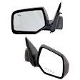 Mirror, Power Adjust, Heated, Manual Folding, Textured Black, No Signal Light, No Memory, No Puddle Light, No Auto-Dim, No Blind Spot Feature