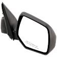 Mirror, Power Adjust, Heated, Manual Folding, Textured Black, No Signal Light, No Memory, No Puddle Light, No Auto-Dim, No Blind Spot Feature