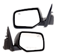 Driver and Passenger Side Mirrors, Power Adjust, Heated, Textured Black, Manual Folding, No Signal Light, No Blind Spot Feature, No Puddle Light, No Auto-Dimming, without Spot Mirror