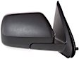 Driver and Passenger Side Mirrors, Power Adjust, Heated, Textured Black, Manual Folding, No Signal Light, No Blind Spot Feature, No Puddle Light, No Auto-Dimming, without Spot Mirror