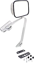 Driver and Passenger Side Mirror, Manual Adjust, Non-Heated, Manual Folding, Polished, No Signal Light, Without Memory Recall, No Puddle Light, No Auto-Dimming, No Blind Spot Feature