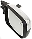 Driver and Passenger Side Mirrors, Power Adjust, Manual Folding, Heated, Chrome, No Signal Light, With memory, With Puddle Light, No Auto-Dimming, No Blind Spot Feature