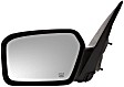 2010 Ford Fusion - Driver and Passenger Side Mirror, Without Blind Spot Information System and Premium Package, Power Adjust, Heated, With 1 Paintable and 1 Textured Black Cap, Non-Folding, No Signal Light, No Blind Spot Feature, No Memory, No Puddle Ligh