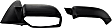 2010 Ford Fusion - Driver and Passenger Side Mirror, Without Blind Spot Information System and Premium Package, Power Adjust, Heated, With 1 Paintable and 1 Textured Black Cap, Non-Folding, No Signal Light, No Blind Spot Feature, No Memory, No Puddle Ligh