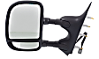 Driver and Passenger Side Towing Mirror, Power Adjust, Non-Heated, Manual Folding, Textured Black, No Signal Light, No Memory, No Puddle Light, No Auto-Dimming, No Blind Spot Feature