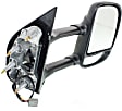 Driver and Passenger Side Towing Mirror, Power Adjust, Non-Heated, Manual Folding, Textured Black, No Signal Light, No Memory, No Puddle Light, No Auto-Dimming, No Blind Spot Feature