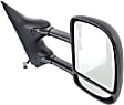 Driver and Passenger Side Towing Mirror, Power Adjust, Non-Heated, Manual Folding, Textured Black, No Signal Light, No Memory, No Puddle Light, No Auto-Dimming, No Blind Spot Feature