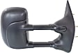 Driver and Passenger Side Towing Mirror, Power Adjust, Non-Heated, Manual Folding, Textured Black, No Signal Light, No Memory, No Puddle Light, No Auto-Dimming, No Blind Spot Feature