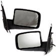 Driver and Passenger Side Mirror, Power Adjust, Driver Side - Heated; Passenger Side - Non-Heated, Manual Folding, Paintable, No Signal Light, No Memory, With Puddle Light, No Auto-Dim