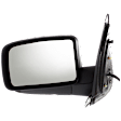 Driver and Passenger Side Mirror, Power Adjust, Driver Side - Heated; Passenger Side - Non-Heated, Manual Folding, Paintable, No Signal Light, No Memory, With Puddle Light, No Auto-Dim
