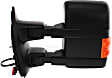 2012 Ford F-250 Super Duty XLT - Driver and Passenger Side Towing Mirror, with Marker Light (without Memory), Power Adjust, Heated, Textured Black, Manual Folding, In-housing Signal Light, With Blind Spot Glass, Without Memory Recall, No Puddle Light, No Auto-Dimmin