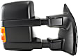 2012 Ford F-250 Super Duty XLT - Driver and Passenger Side Towing Mirror, with Marker Light (without Memory), Power Adjust, Heated, Textured Black, Manual Folding, In-housing Signal Light, With Blind Spot Glass, Without Memory Recall, No Puddle Light, No Auto-Dimmin