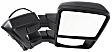 2012 Ford F-250 Super Duty XLT - Driver and Passenger Side Towing Mirror, with Marker Light (without Memory), Power Adjust, Heated, Textured Black, Manual Folding, In-housing Signal Light, With Blind Spot Glass, Without Memory Recall, No Puddle Light, No Auto-Dimmin