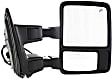 2012 Ford F-250 Super Duty XLT - Driver and Passenger Side Towing Mirror, with Marker Light (without Memory), Power Adjust, Heated, Textured Black, Manual Folding, In-housing Signal Light, With Blind Spot Glass, Without Memory Recall, No Puddle Light, No Auto-Dimmin
