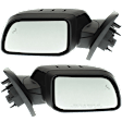 Driver and Passenger Side Mirror, Power Adjust, Heated, Manual Folding, Paintable, In-housing Signal Light, No Memory, With Puddle Light, No Auto-Dim, With Blind Spot Detection in Glass