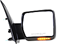 2009-2010 Ford F-150 - Driver and Passenger Side Mirror, Power Adjust, Heated, Manual Folding, Textured Black, In-housing Signal Light, No Memory, No Puddle Light, No Auto-Dimming, No Blind Spot Feature