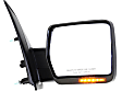 2009-2010 Ford F-150 - Driver and Passenger Side Mirror, Power Adjust, Heated, Manual Folding, Textured Black, In-housing Signal Light, No Memory, No Puddle Light, No Auto-Dimming, No Blind Spot Feature