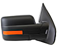 2009-2010 Ford F-150 - Driver and Passenger Side Mirror, Power Adjust, Heated, Manual Folding, Textured Black, In-housing Signal Light, No Memory, No Puddle Light, No Auto-Dimming, No Blind Spot Feature