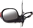 Driver and Passenger Side Mirror, Power Adjust, Heated, Manual Folding, Paintable, In-housing Signal Light, With Memory, No Puddle Light, No Auto-Dim, No Blind Spot Feature