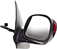 Driver and Passenger Side Mirror, Power Adjust, Heated, Manual Folding, Paintable, In-housing Signal Light, With Memory, No Puddle Light, No Auto-Dim, No Blind Spot Feature