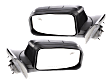 Driver and Passenger Side Mirrors, Power Adjust, Manual Folding, Non-Heated, Paintable, No Signal Light, With memory, With Puddle Light, No Auto-Dimming, No Blind Spot Feature