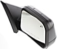 Driver and Passenger Side Mirrors, Power Adjust, Manual Folding, Heated, Paintable, No Signal Light, With memory, With Puddle Light, No Auto-Dimming, No Blind Spot Feature