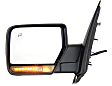 2011 Ford Expedition - Driver and Passenger Side Mirror, Power Adjust, Heated, Textured Black, Manual Folding, In-housing Signal Light, No Blind Spot Feature, With Memory, With Puddle Light, No Auto-Dimming