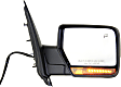 2011 Ford Expedition - Driver and Passenger Side Mirror, Power Adjust, Heated, Textured Black, Manual Folding, In-housing Signal Light, No Blind Spot Feature, With Memory, With Puddle Light, No Auto-Dimming