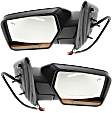 Driver and Passenger Side Mirrors, Non-Towing, Power Adjust, Power Folding, Heated, Paintable, In-housing Signal Light, With memory, With Puddle Light, No Auto-Dimming, No Blind Spot Feature
