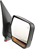 Driver and Passenger Side Mirrors, Non-Towing, Power Adjust, Power Folding, Heated, Paintable, In-housing Signal Light, With memory, With Puddle Light, No Auto-Dimming, No Blind Spot Feature
