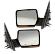 Driver and Passenger Side Mirror, Power Adjust, Heated, Manual Folding, Chrome, In-housing Signal Light, No Memory, No Puddle Light, No Auto-Dim, No Blind Spot Feature